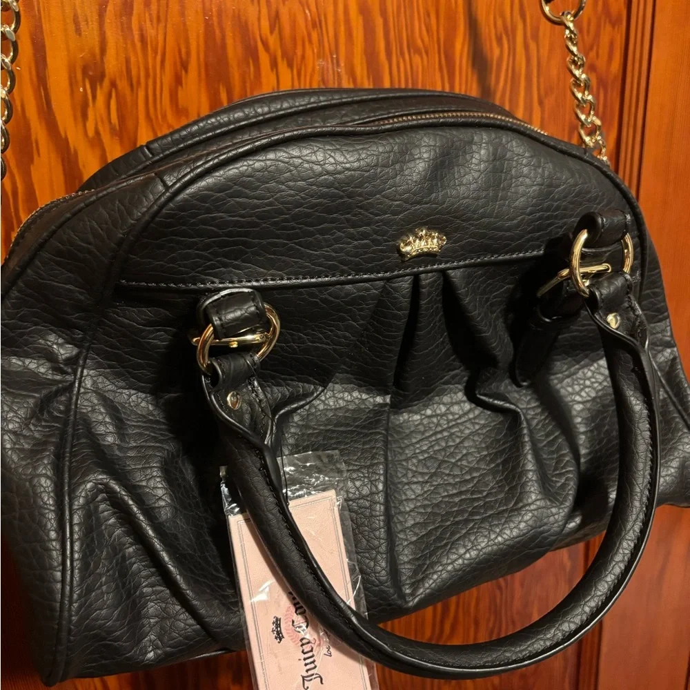 JUICY COUTURE NWT Black Satchel Shoulder Bag
